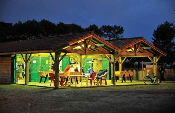 Chalet Camping Les Vignes Lit-et-Mixe Exterior foto