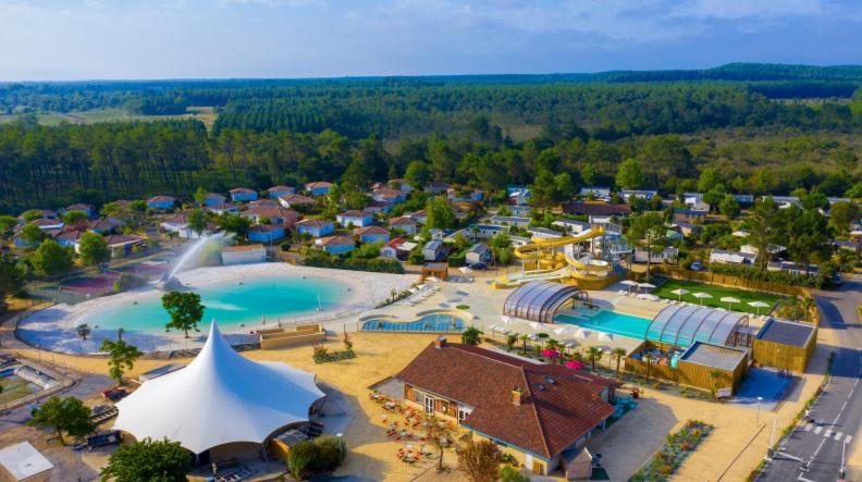 Chalet Camping Les Vignes Lit-et-Mixe Exterior foto