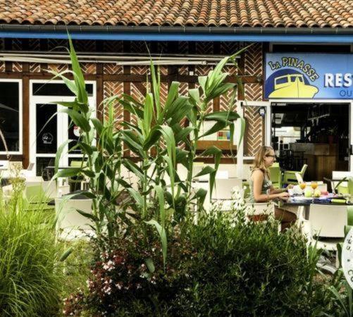 Chalet Camping Les Vignes Lit-et-Mixe Exterior foto