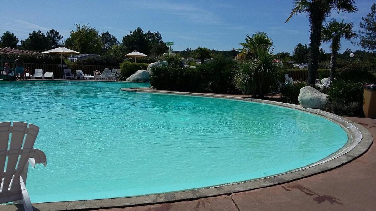 Chalet Camping Les Vignes Lit-et-Mixe Exterior foto