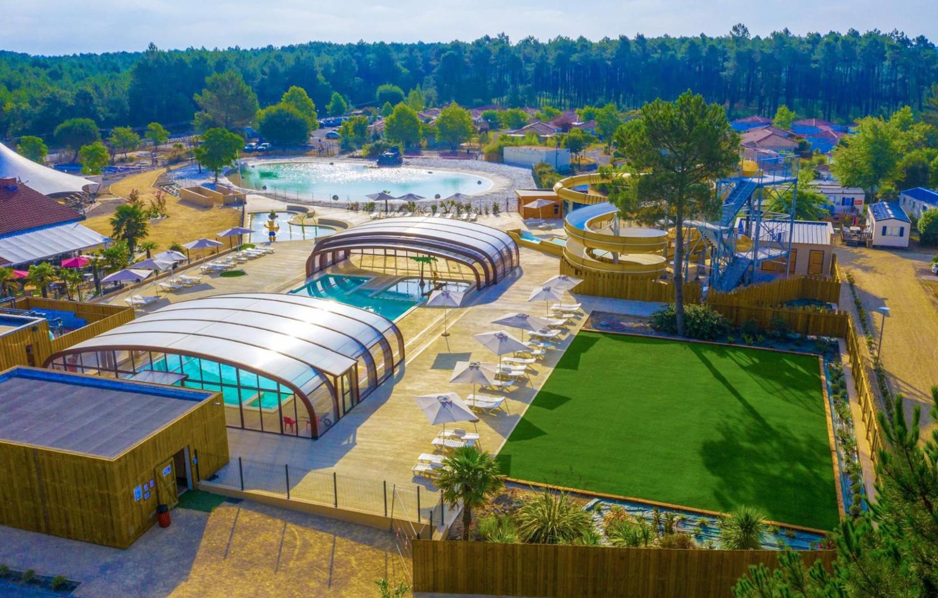 Chalet Camping Les Vignes Lit-et-Mixe Exterior foto