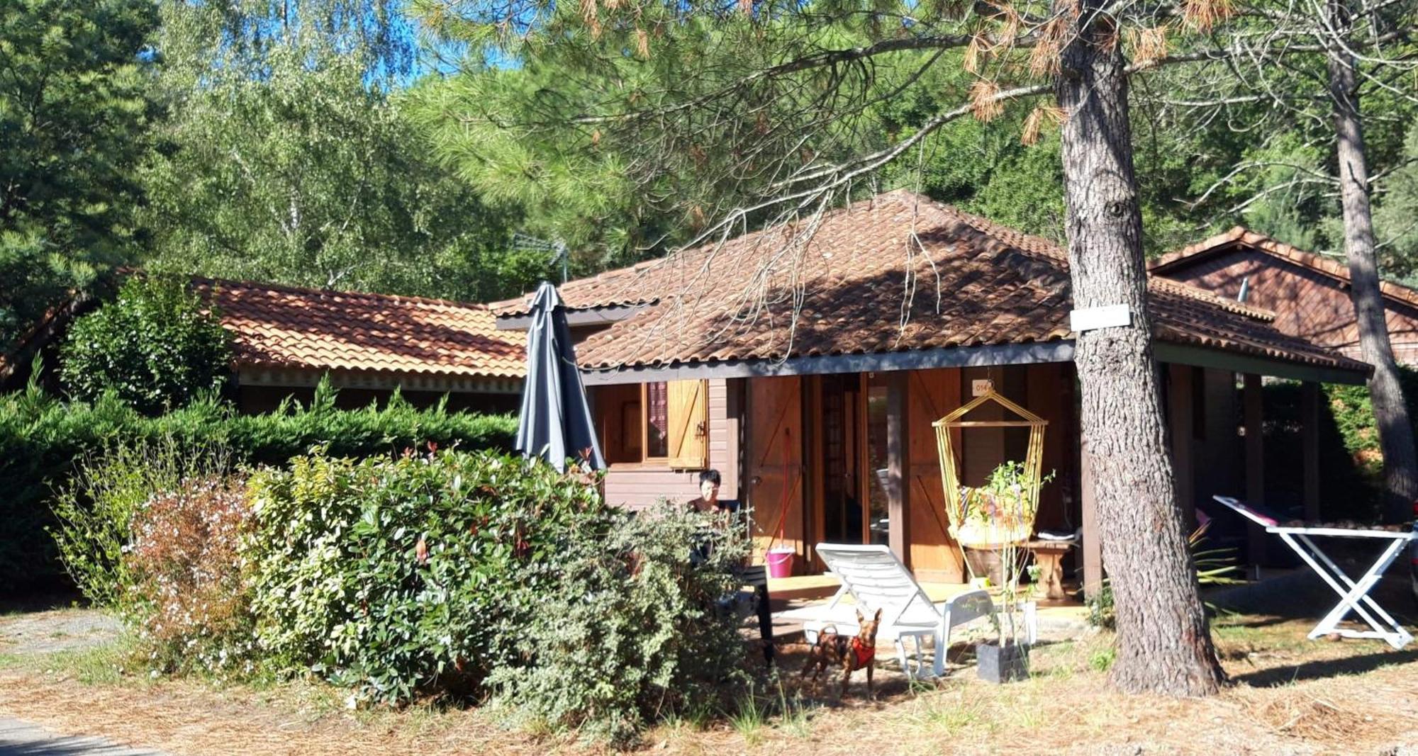 Chalet Camping Les Vignes Lit-et-Mixe Exterior foto