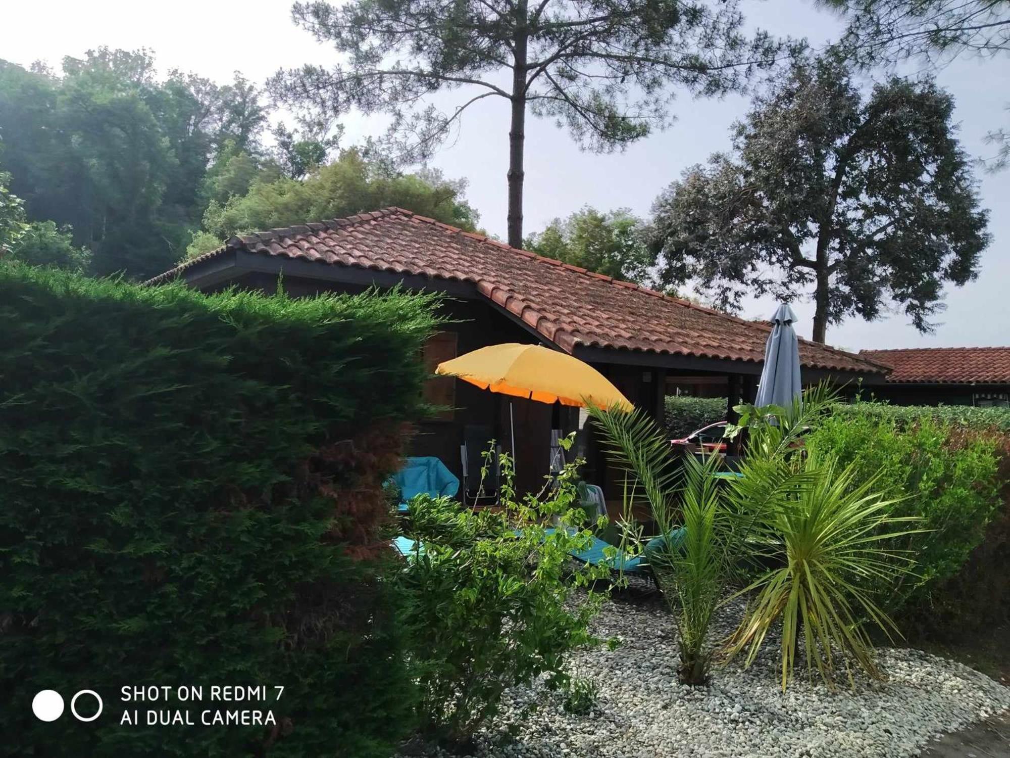 Chalet Camping Les Vignes Lit-et-Mixe Exterior foto