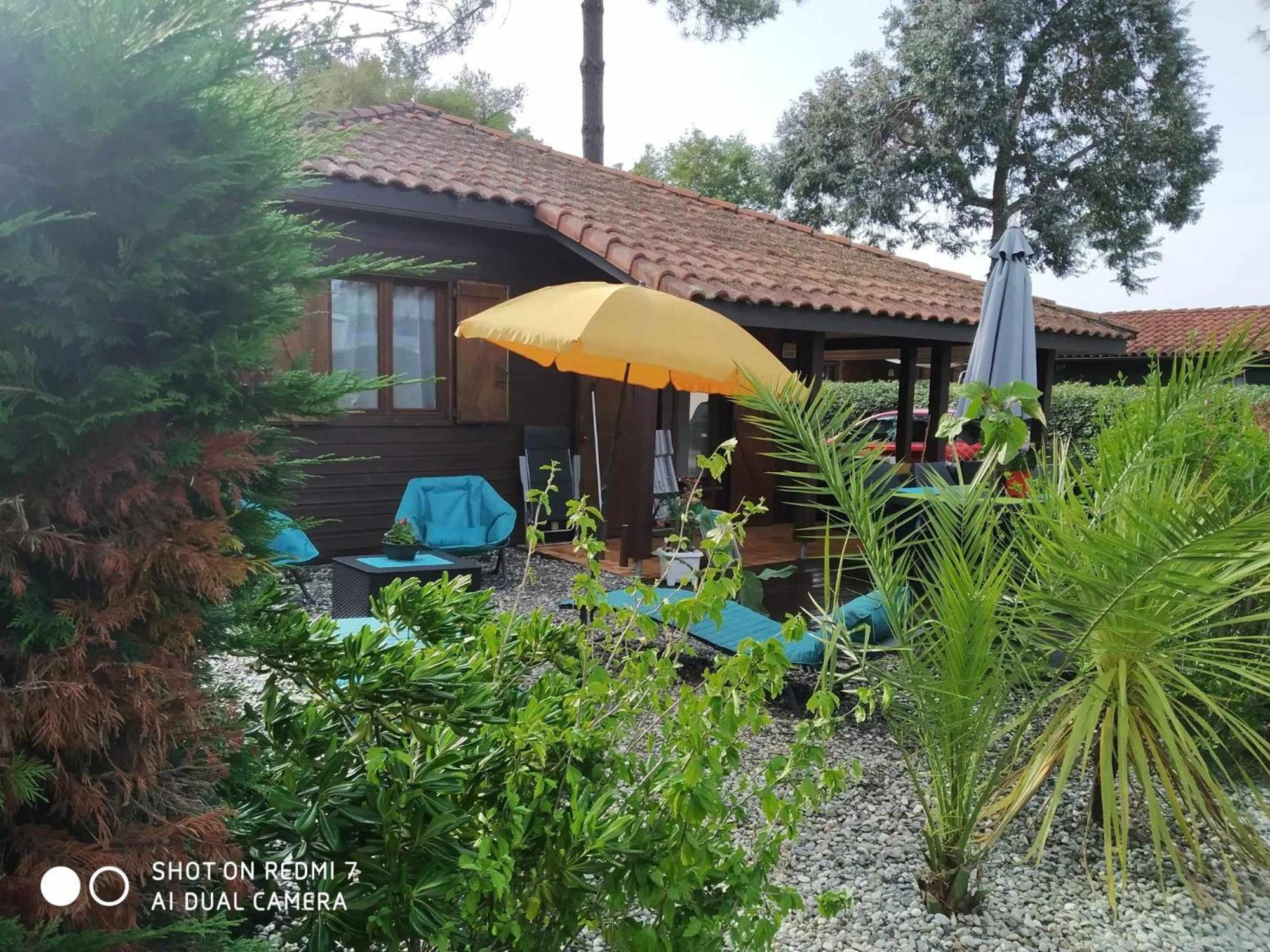 Chalet Camping Les Vignes Lit-et-Mixe Exterior foto