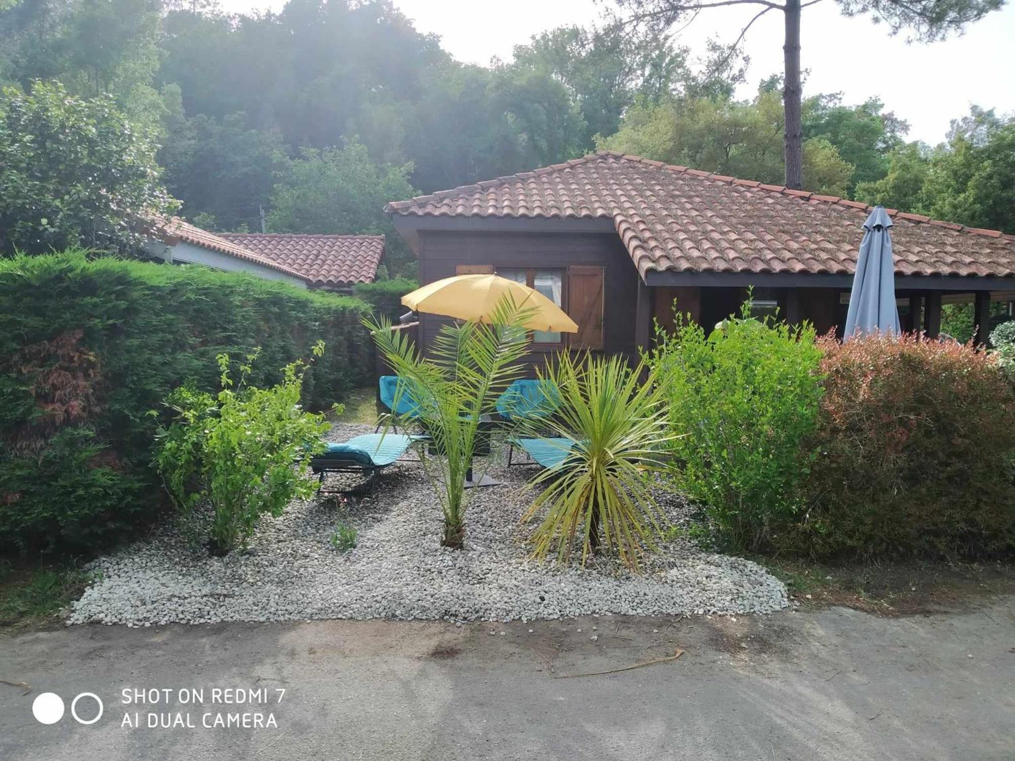 Chalet Camping Les Vignes Lit-et-Mixe Exterior foto