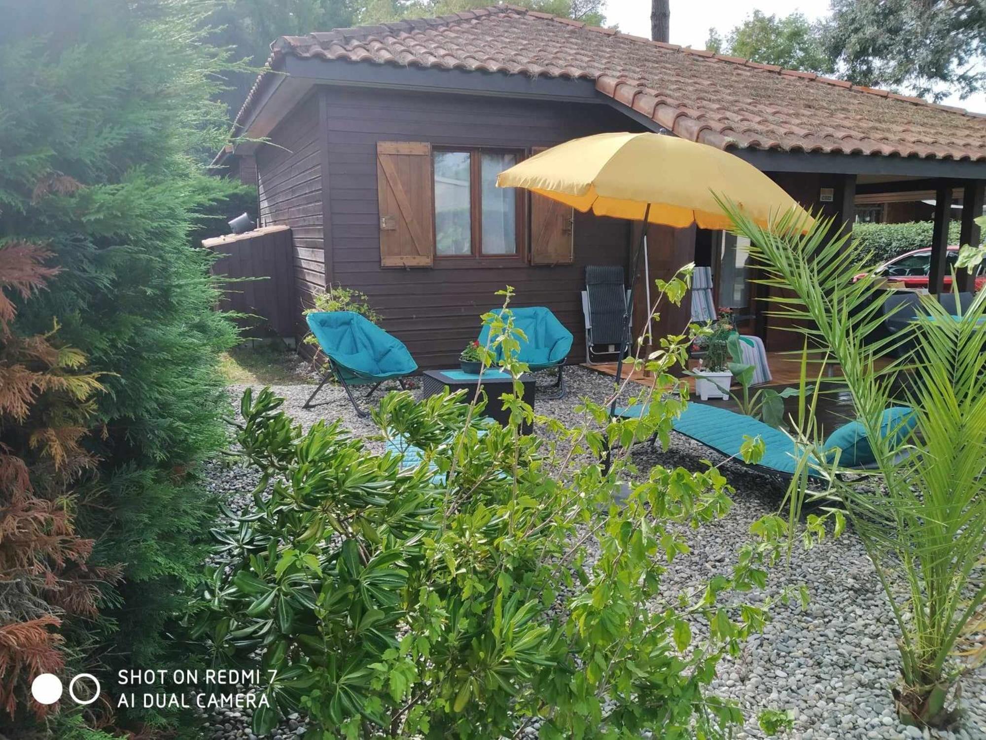 Chalet Camping Les Vignes Lit-et-Mixe Exterior foto
