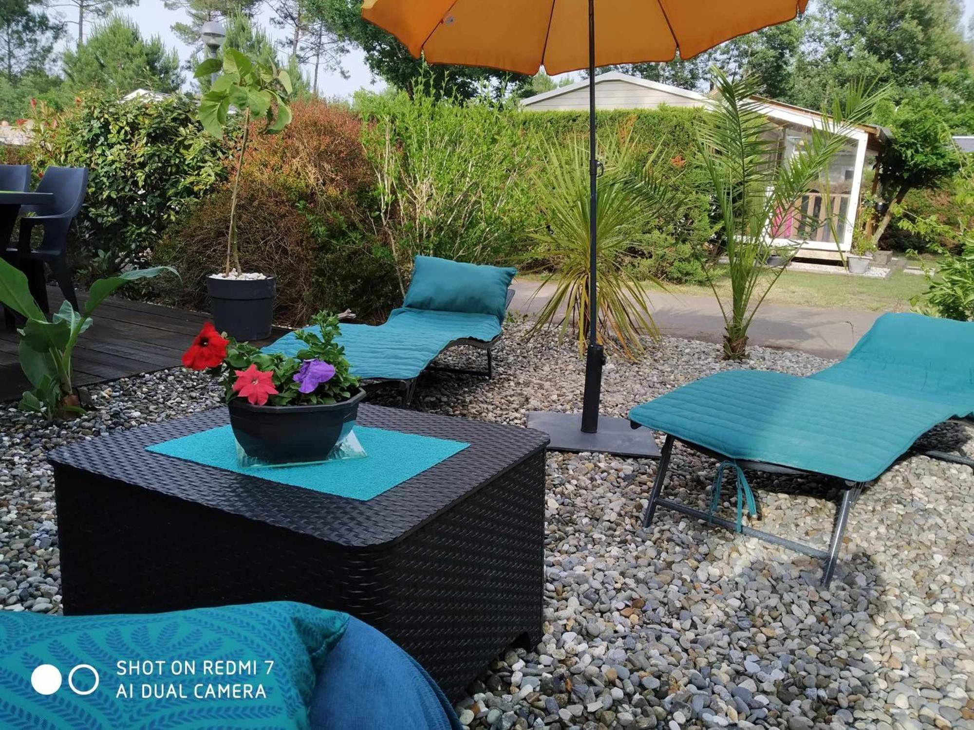 Chalet Camping Les Vignes Lit-et-Mixe Exterior foto